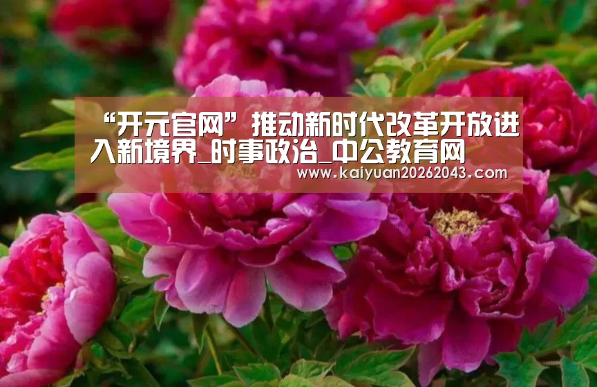 “开元官网”推动新时代改革开放进入新境界_时事政治_中公教育网